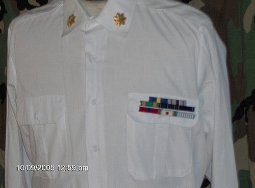 Navy Chief Dress Blues White Shirt US Naval Dress Shirt White / Near New / Small Navy Chief Dress Blues White Shirt US Naval Dress Shirt White / Near New / Small