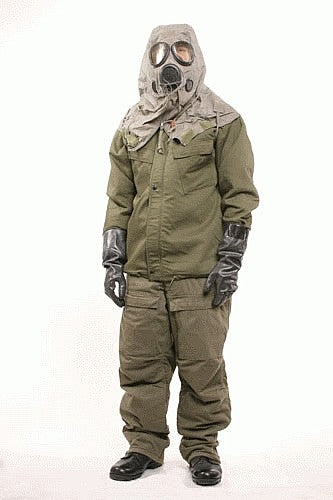 New US Military Green Chemical Protective Suit