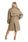 Women's USMC Double Breasted Lined Trench Coat