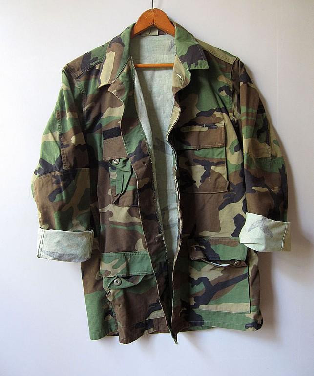 Camo Jacket Vintage Army Jacket Reclaimed Military Button Down -  Hong  Kong