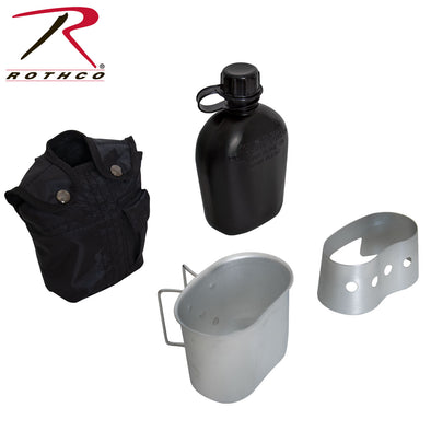 Aluminum Cup & Stove / Stand-4 Piece Canteen Kit With Cover-Rothco