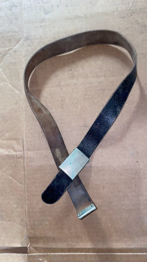 Vintage German Bundeswehr Leather Belt