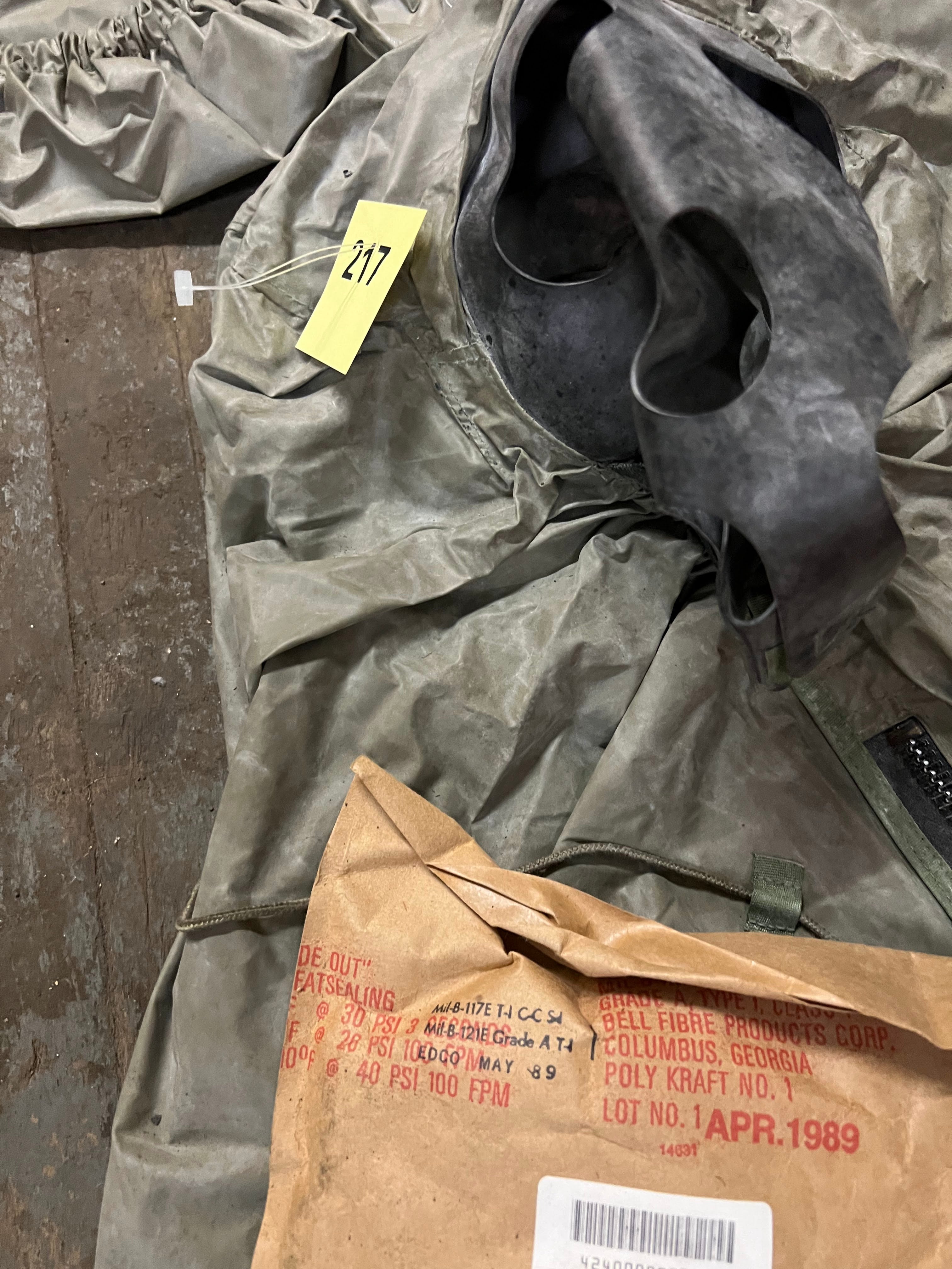 New US Military Green Chemical Protective Suit