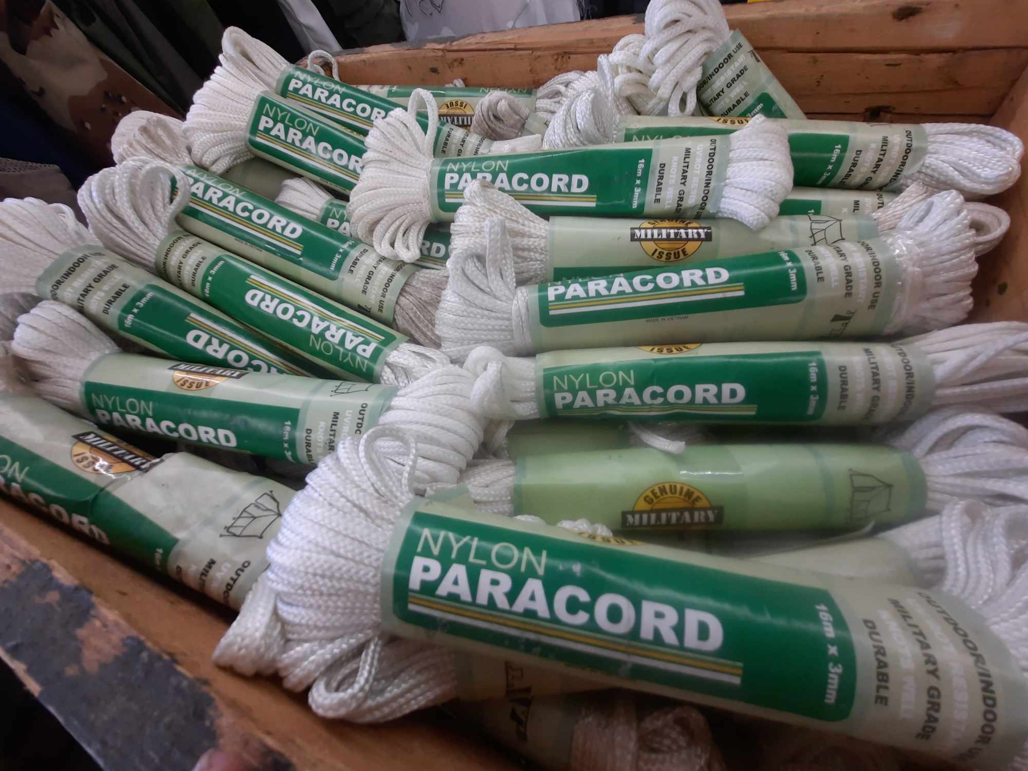(5 Pack) White Nylon Paracord 52 Ft *WEEKEND SPECIAL*