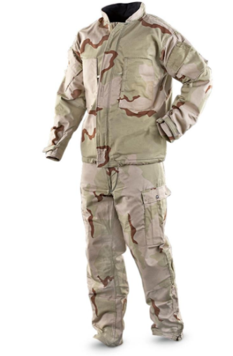 New US Military Desert Camouflage Chemical Protective Suit