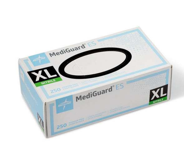 MediGuard ES Powder-Free Nitrile Exam Gloves - New - Made in Canada