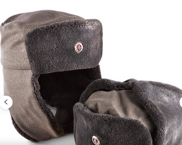 Vintage East German DDR Winter Cap with Flaps