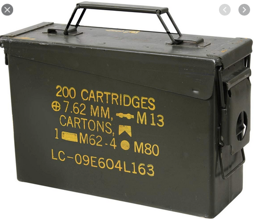 Authentic US Military Grade 30 Cal Ammo Can