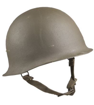 Vintage French M51 Steel Helmet Shell