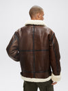 Alpha B-3 Sherpa Leather Jacket