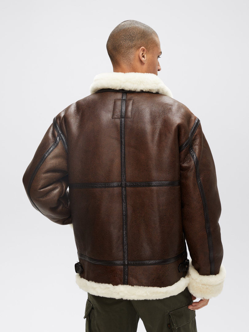 Alpha B-3 Sherpa Jacket – Leather