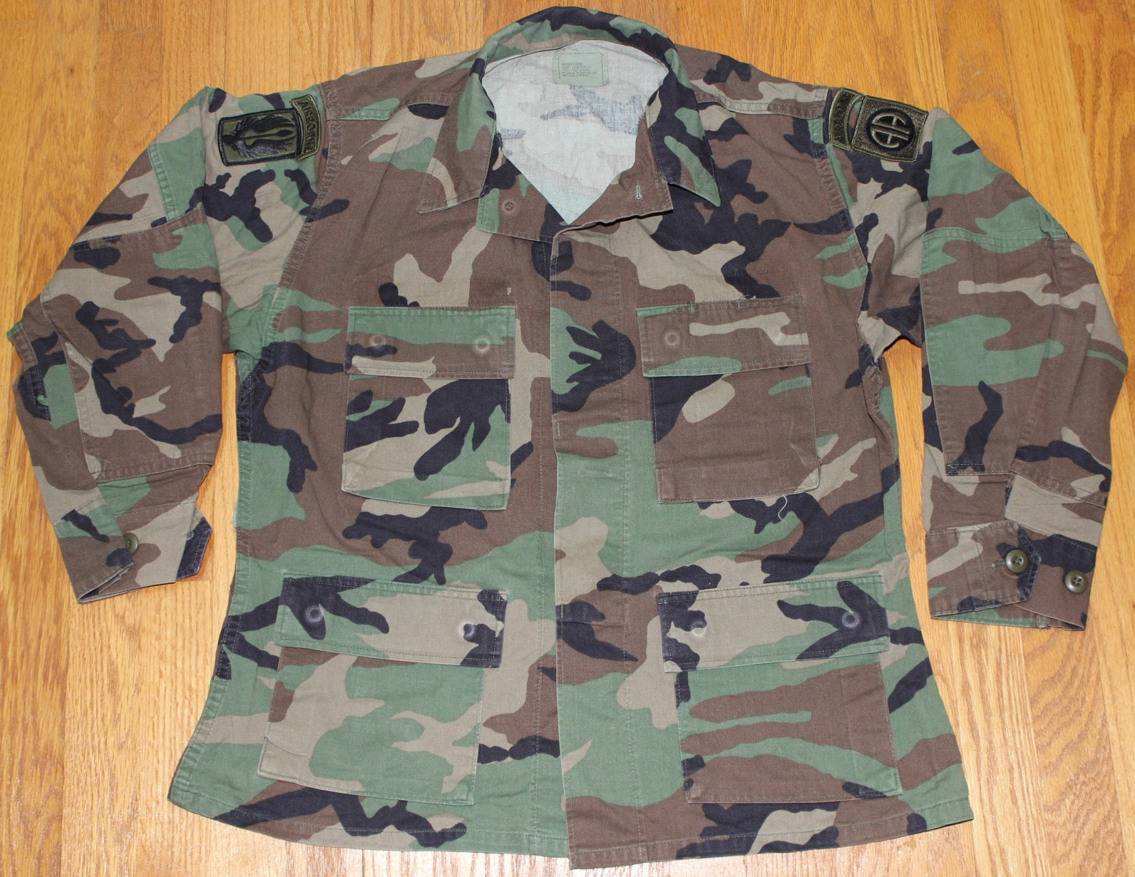 Vintage Italian Camo Shirt Top Military BDU Cargo NEW - Survival