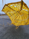 Vintage Canadian Military Yellow Aircraft Deceleration Parachute Canopy