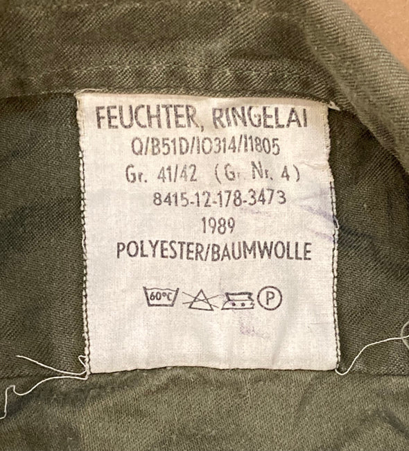 Vintage German Army Bundeswehr Field Shirt