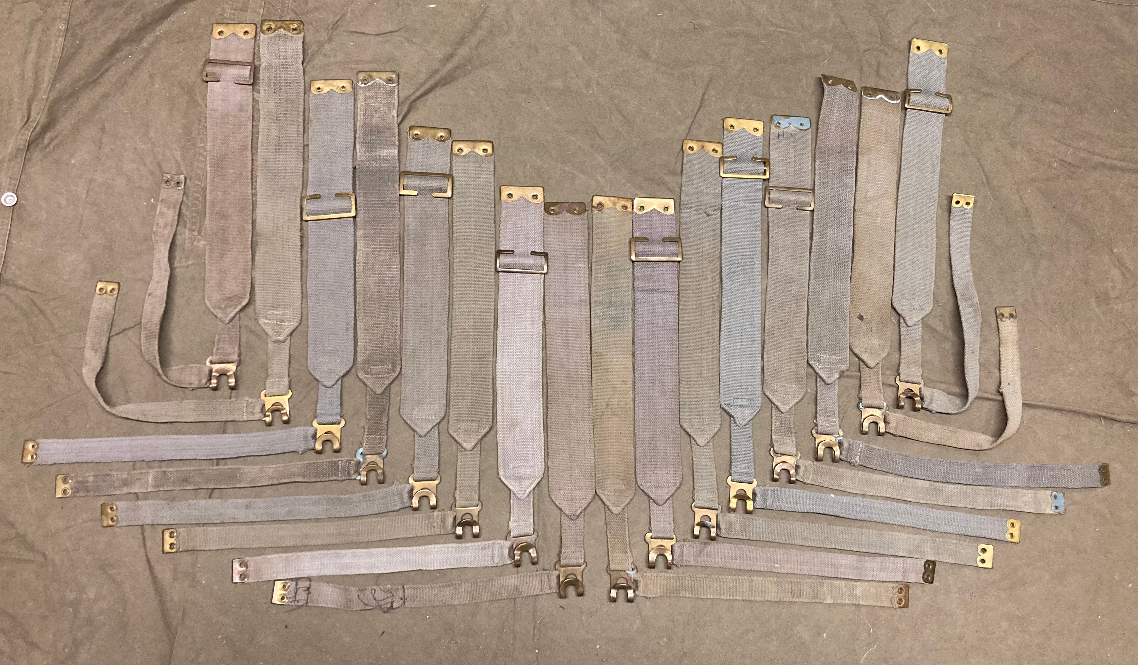 P37 Pack Shoulder Straps Blue-Gray Belgium Post-WWII