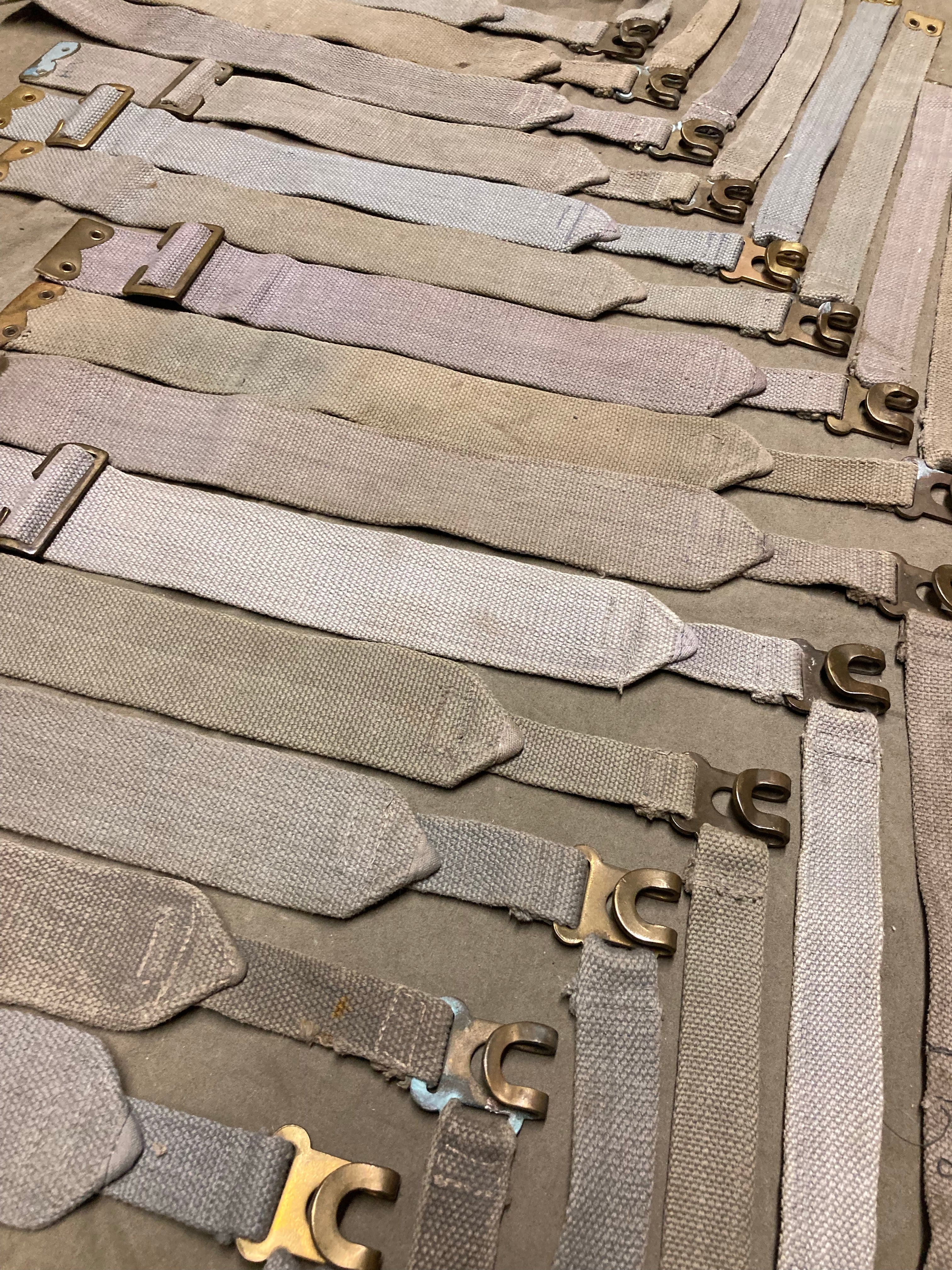 P37 Pack Shoulder Straps Blue-Gray Belgium Post-WWII