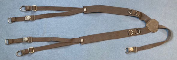 East German Nylon Y-Strap Field Suspenders