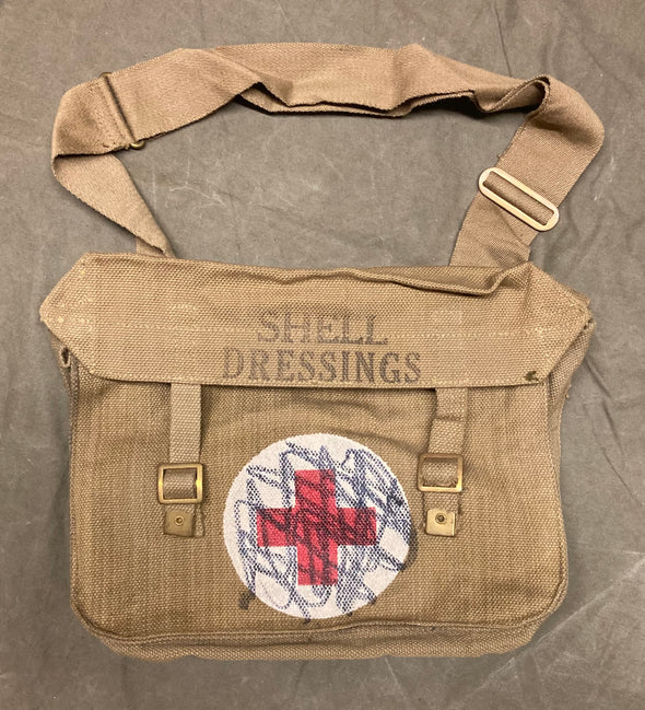 Vintage WWII British Shell Dressing Bag