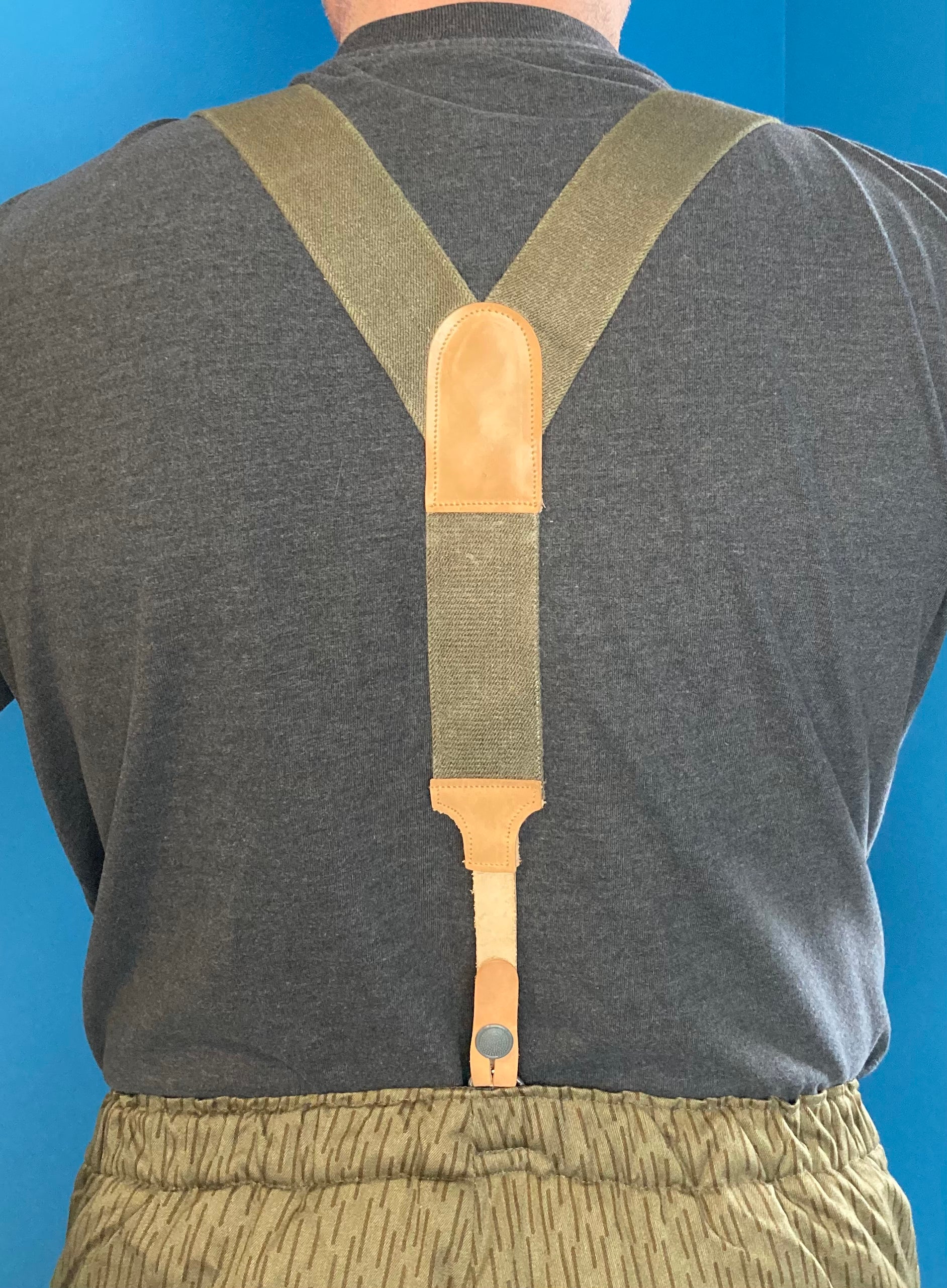 East German Uniform Trouser Suspenders