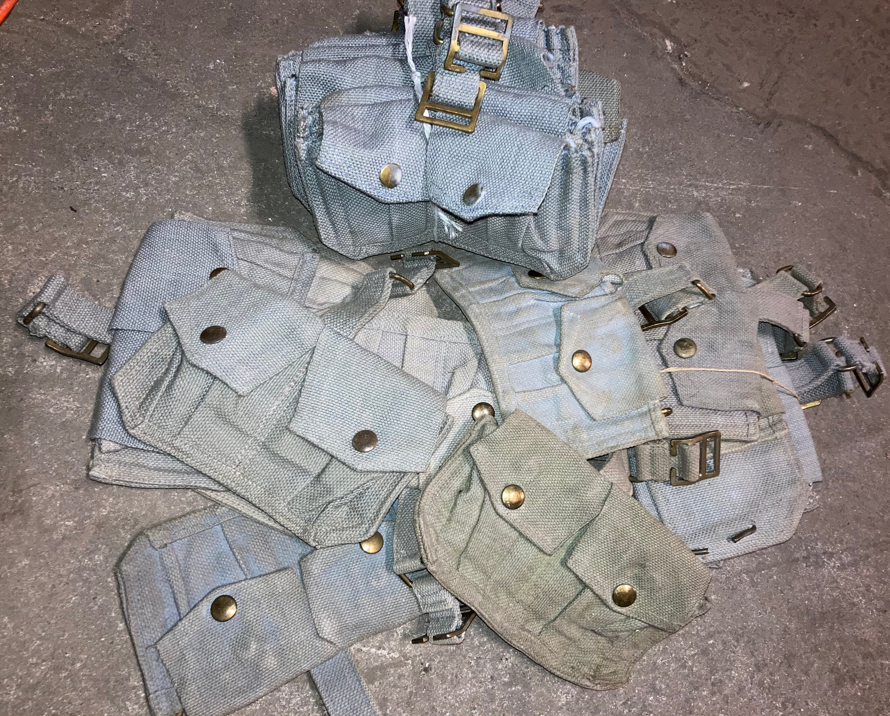 P37 2-Pocket Cartridge Carrier Blue-Gray Belgium Post-WWII