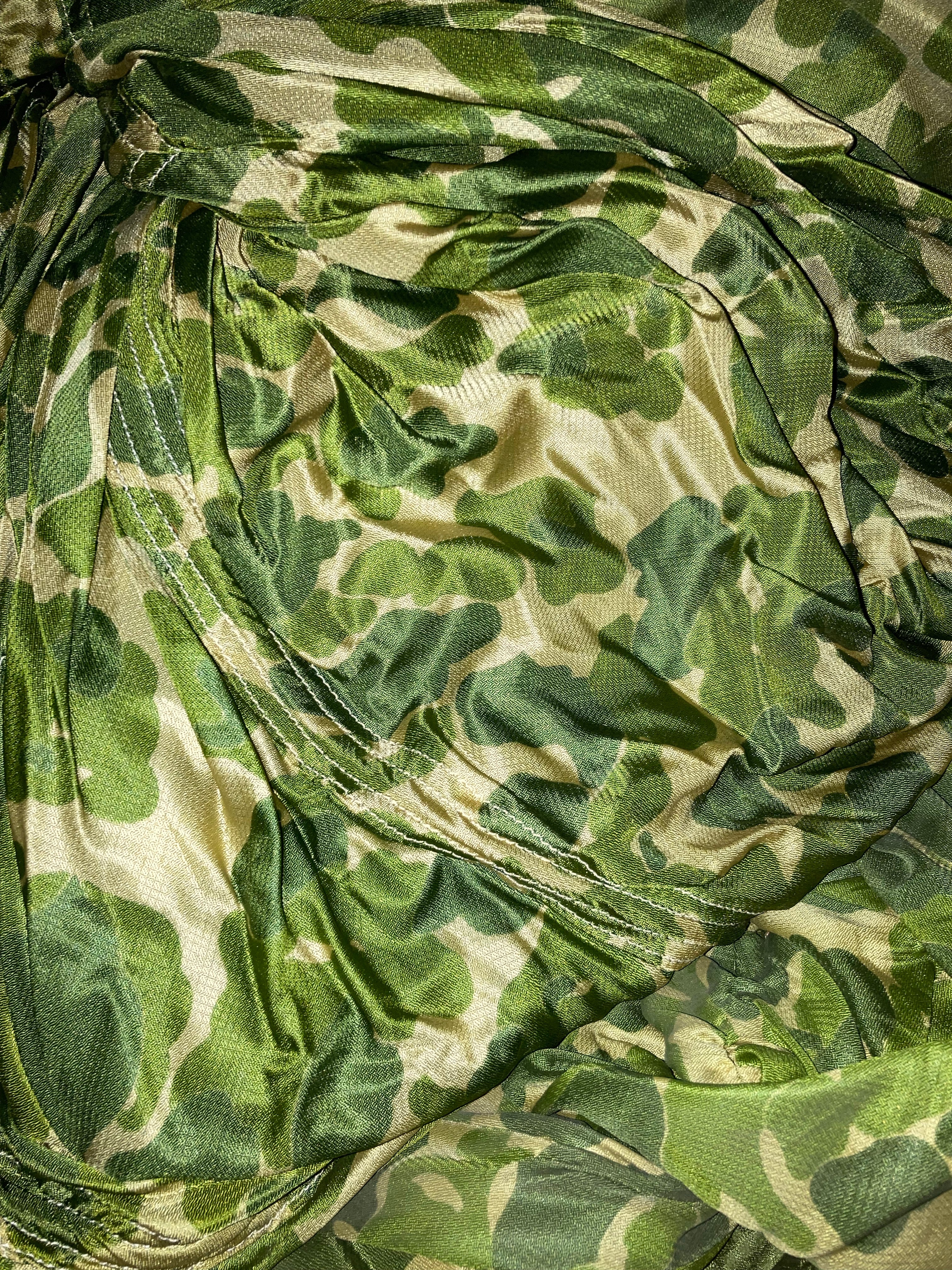 Rare Vintage US Military Camouflage 64 FT Diameter G-12 Cargo Parachute