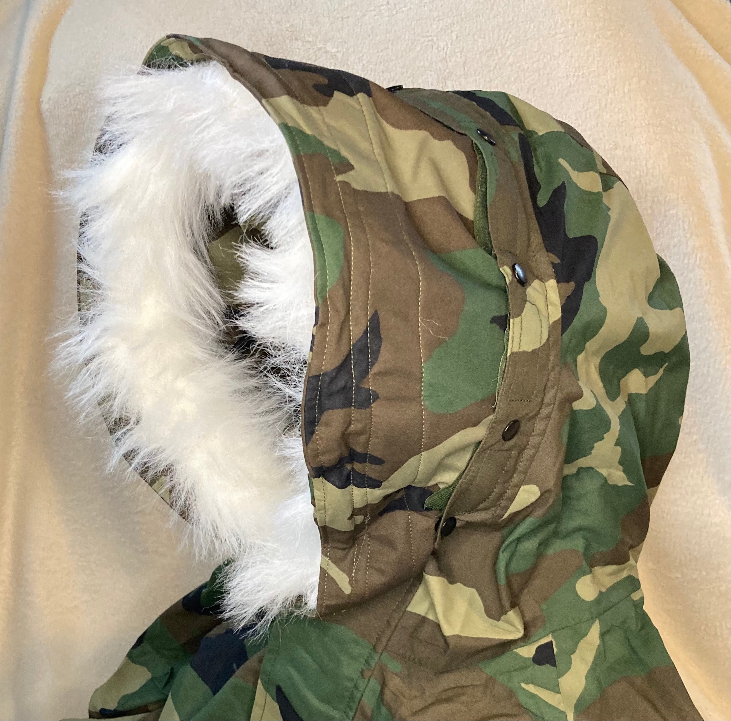 Fur Ruff Trim For USGI Extended Cold Weather Parka *REAL DEAL*
