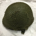 US M1 Steel Pot Helmet with Liner and Net - REPRO