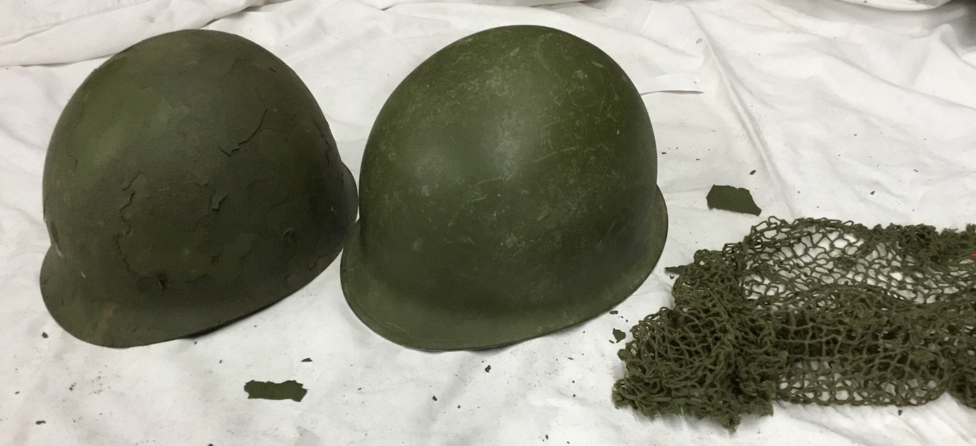 US M1 Steel Pot Helmet with Liner and Net - REPRO