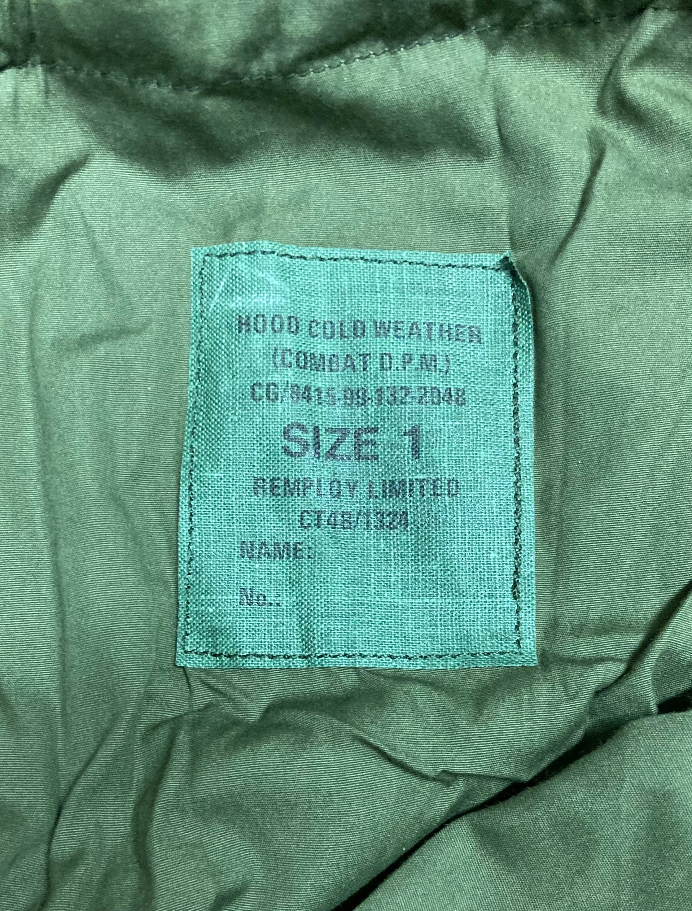 British DPM Camouflage Jacket Hood