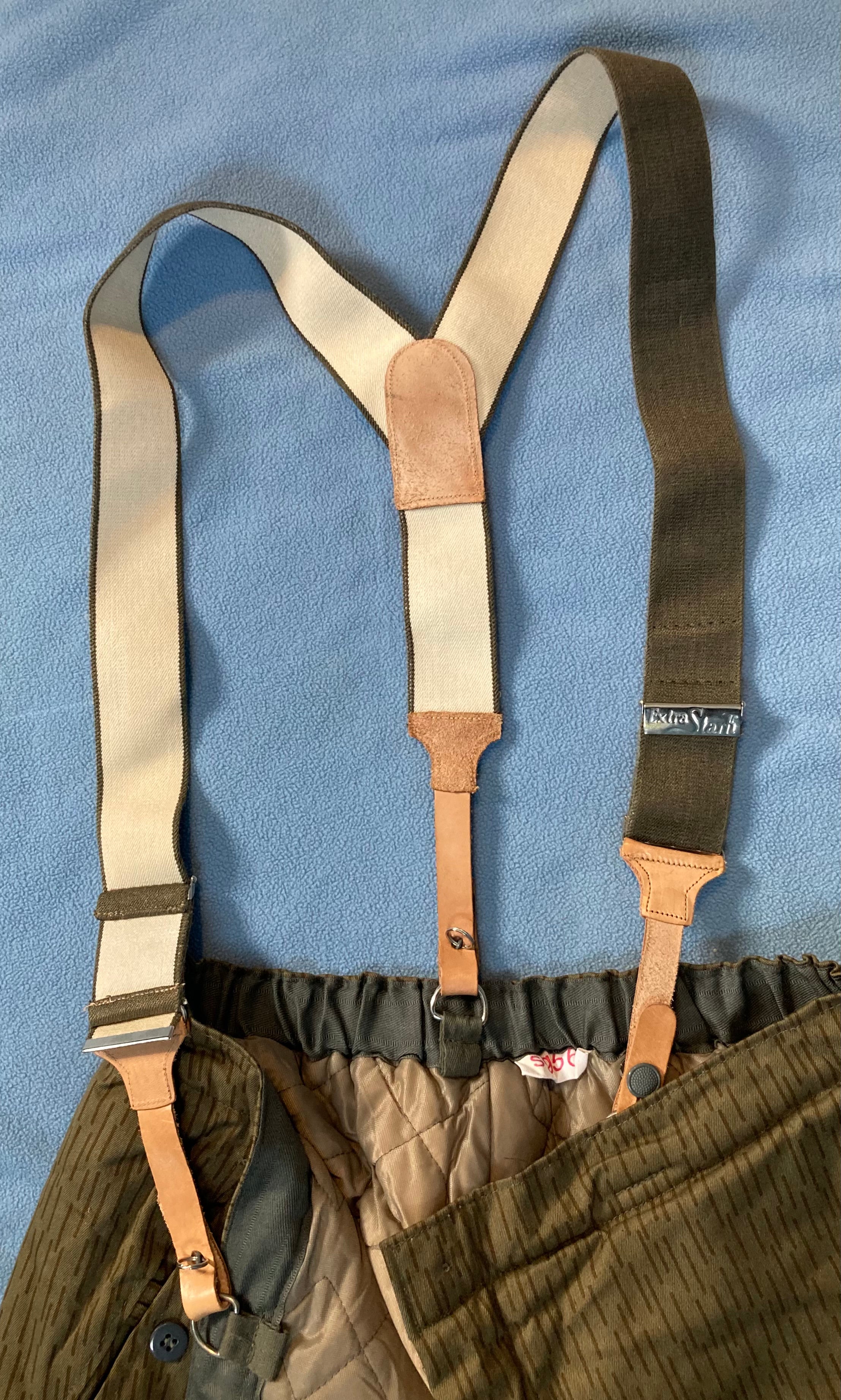 East German Uniform Trouser Suspenders –