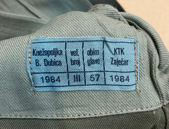 Yugoslavian Cotton Summer Issue Titovka Garrison Cap