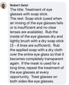 Glass anti fog cleaning eyeglasses kit