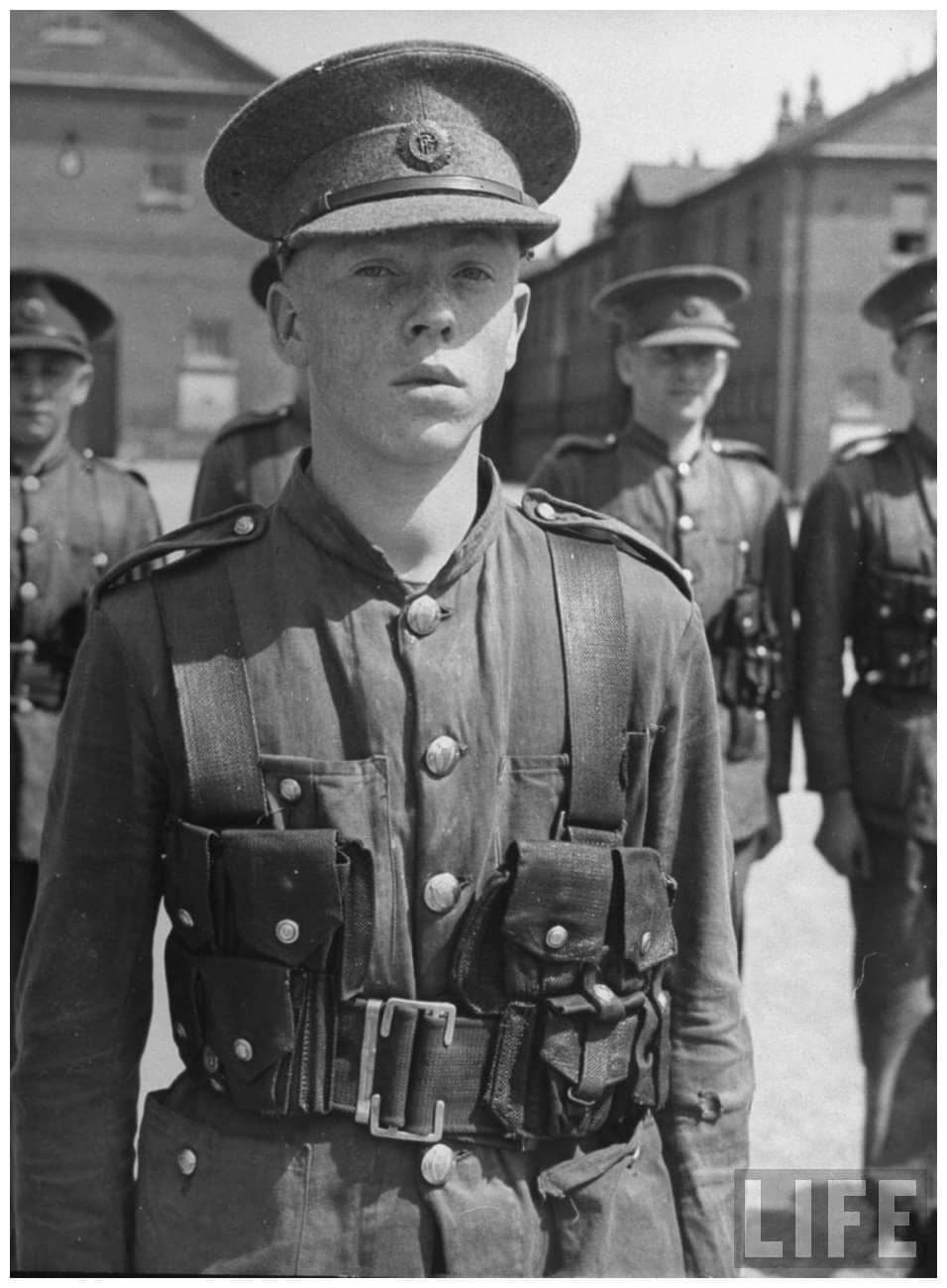 P08 Belt Black Irish National Army 1920's-1950's