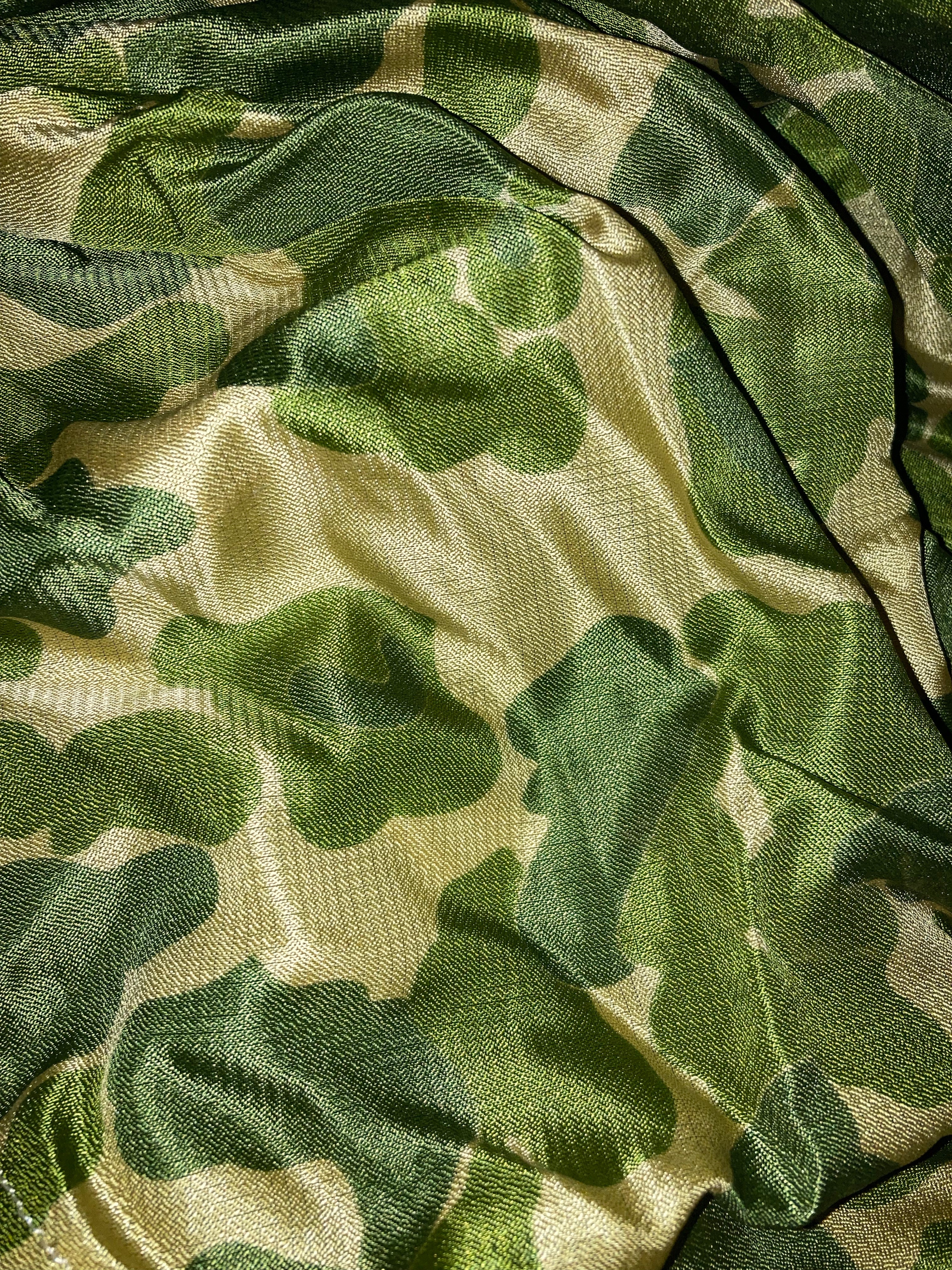 Rare Vintage US Military Camouflage 64 FT Diameter G-12 Cargo Parachute