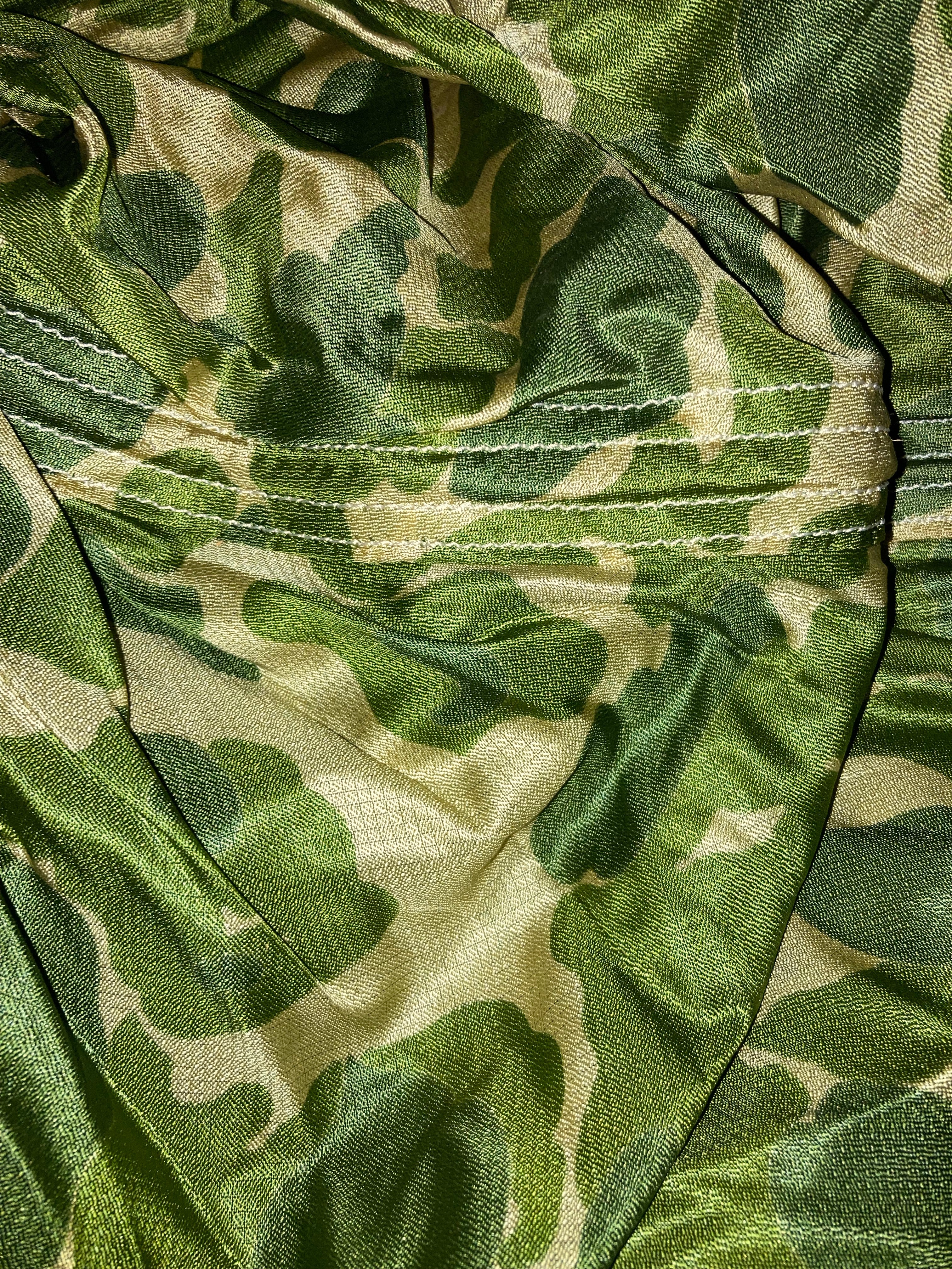 Rare Vintage US Military Camouflage 64 FT Diameter G-12 Cargo Parachute