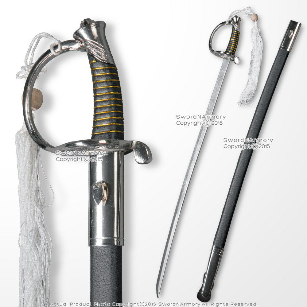 Authentic USMC Saber Dress Uniform Officer Chrome NCO Sword