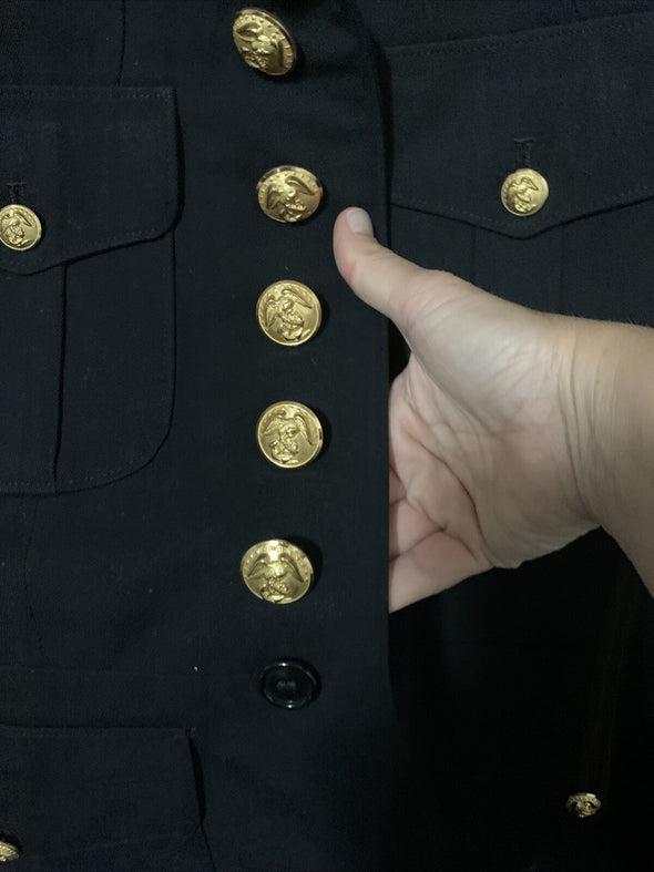 Authentic 36S USMC Dress Blue Jacket