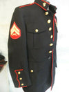 Authentic 43L Rare USMC Dress Blue  Lance Corporal Jacket  With 3 Medals - SOLD