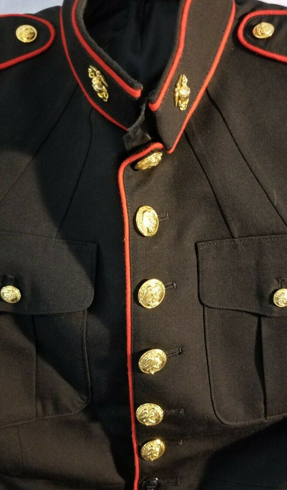 Authentic USMC Dress Blue Jacket - 46R - Rare Size - SOLD