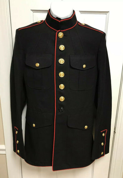 Authentic Altered 39L USMC Dress Blue Jacket