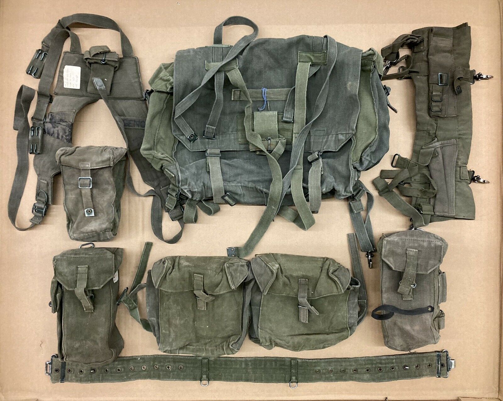 P58 Web Equipment Set Green British Cold War Era