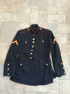Authentic WWII 1948 USMC Dress Blue Uniform Jacket  - 34S