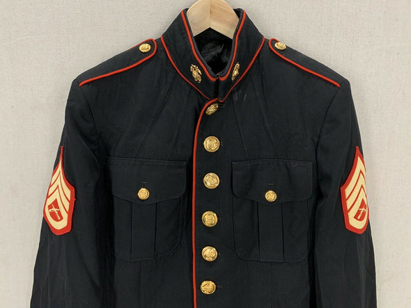 Authentic USMC Dress Blue Jacket - 40R = SOLD