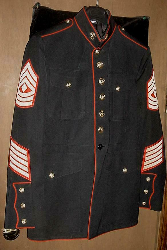 Authentic USMC Marine Corps Dress Blue Uniform Coat RARE Size