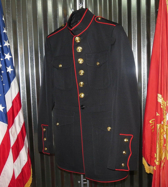 Authentic 38R USMC Dress Blue Jacket