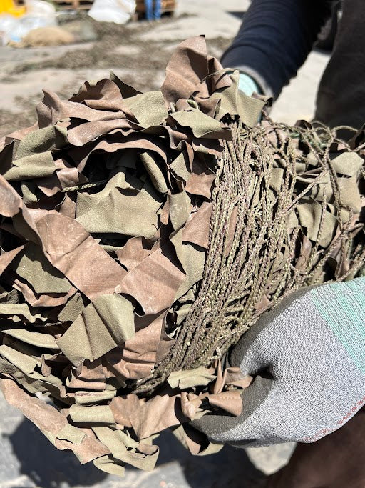 Vintage US Military 100 sq/ft "Fish Net" Camo Netting